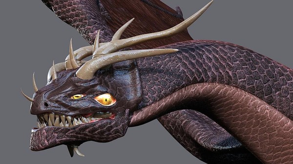battle dragon 3d model - Dragon by Bryan Labarrere